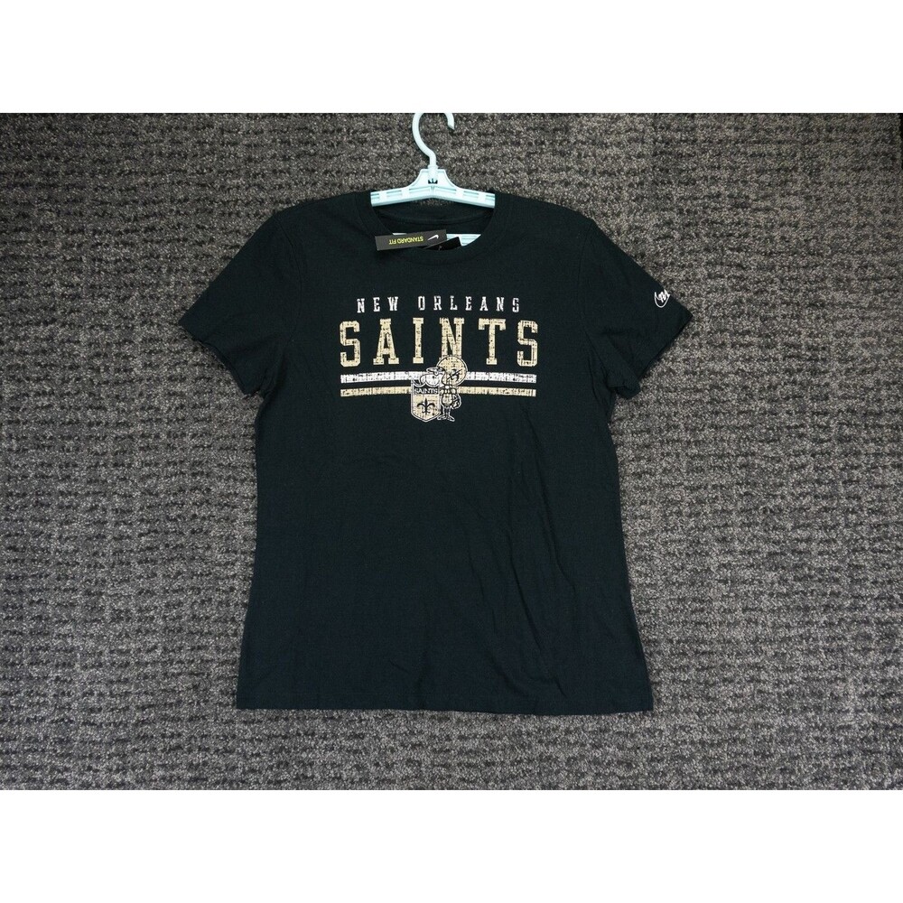 New Orleans Saints Shirt Womens Medium Black Short Sleeve The Nike Tee NFL NWT